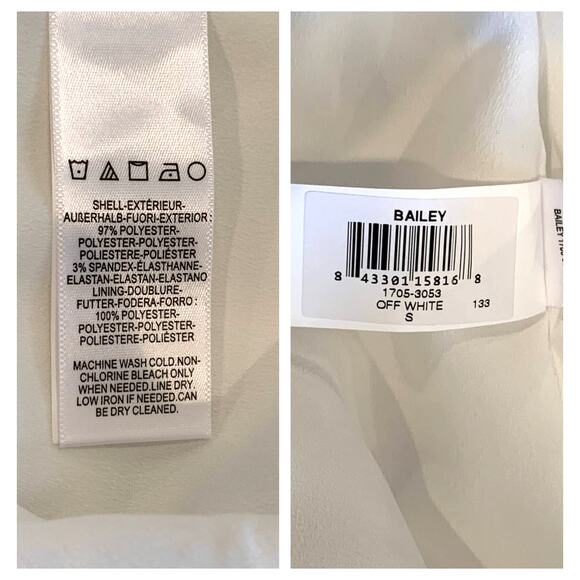 DRESS THE POPULATION Bailey Off the Shoulder Body-Con Dress Size Small - Picture 9 of 11